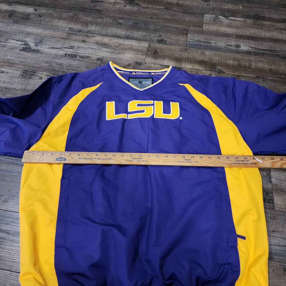 LSU Pullover Windbreaker Colosseum Athletics Mens Size XXL 2543 - Picture 3 of 6